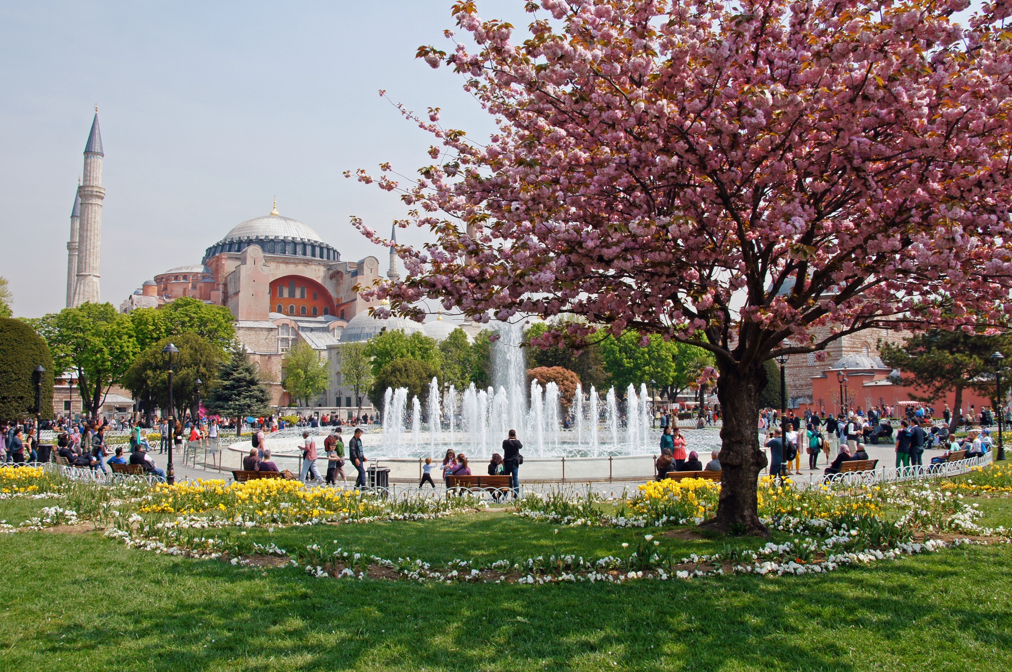 Outside Hagia Sophia
