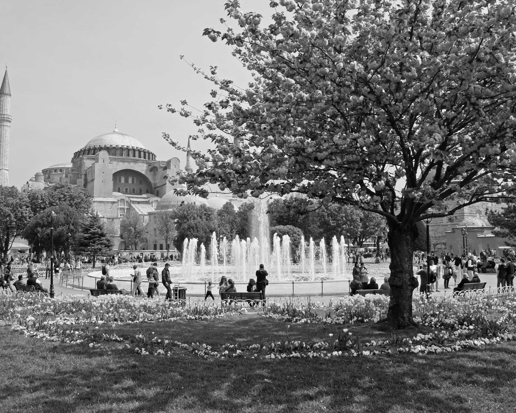 Outside Hagia Sophia