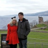 Josh and Lisa at Urquhart Castle