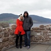 Lisa and Josh on top of the Castle
