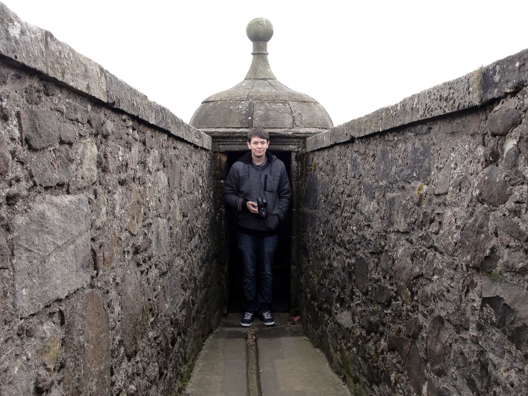 Josh Standing on the Castle Wall
