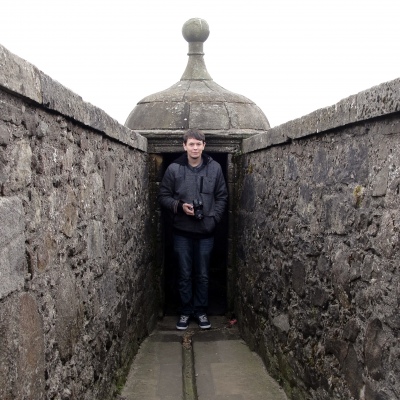 Josh Standing on the Castle Wall