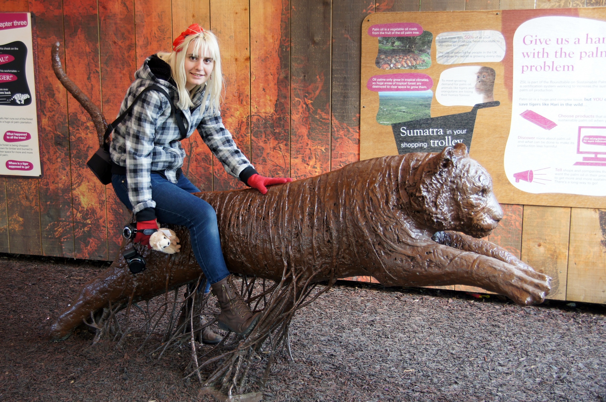 Lisa and a Tiger