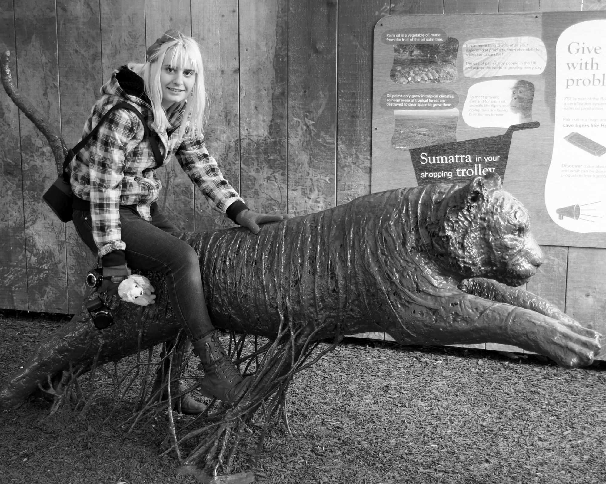 Lisa and a Tiger