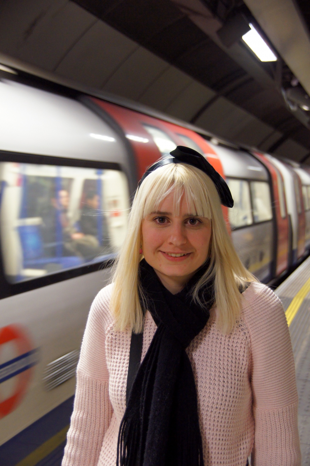 Lisa on the Subway