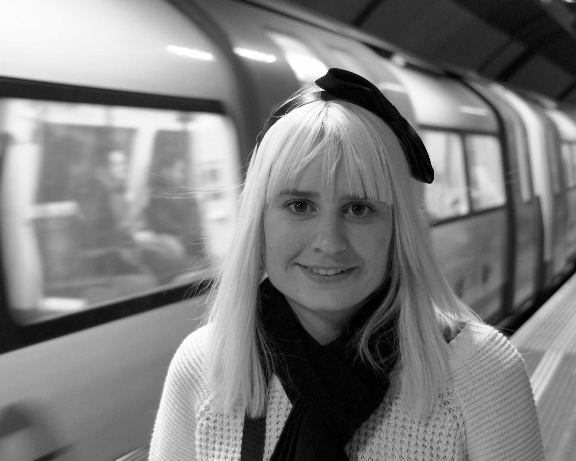Lisa on the Subway