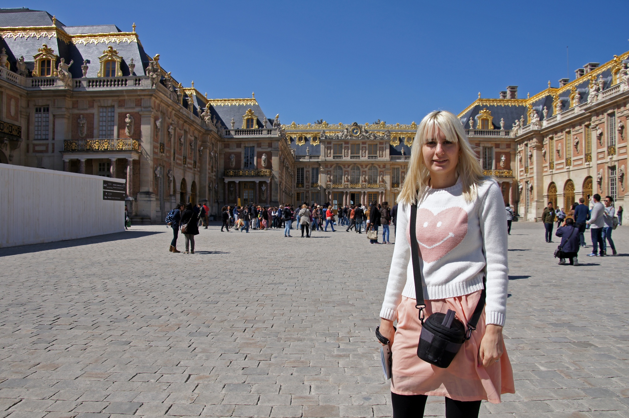 In front of the Palace