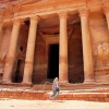 Lisa in Front of The Treasury