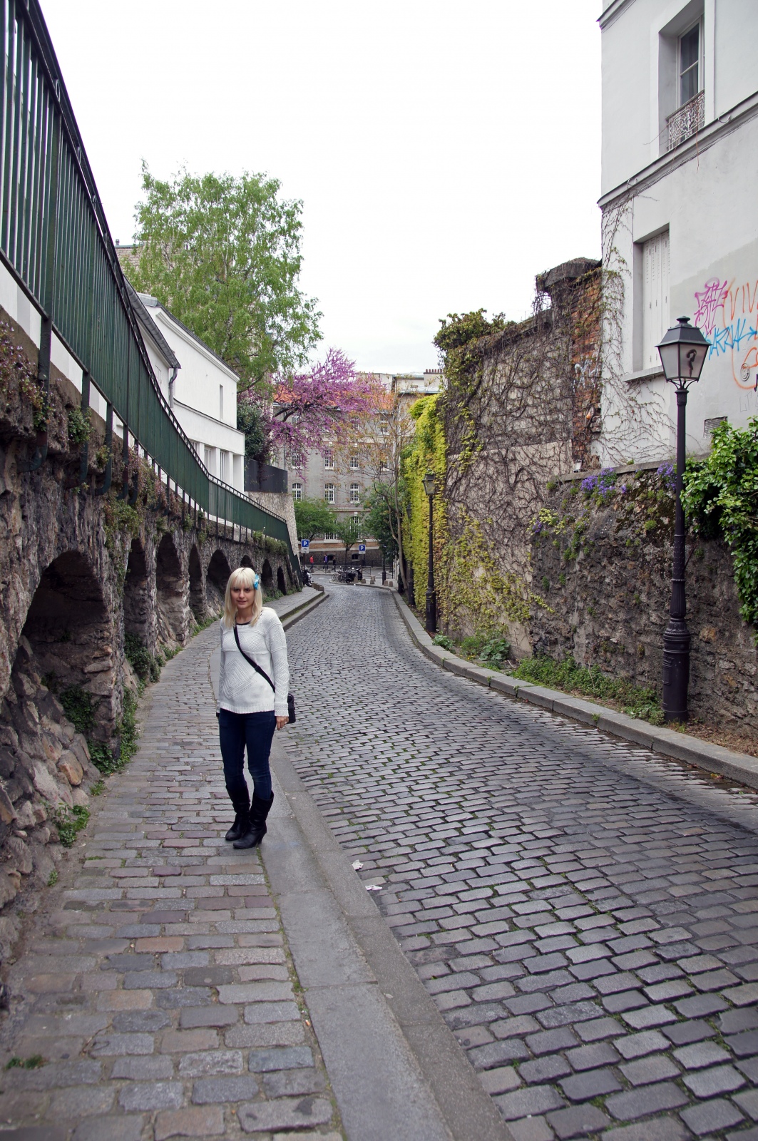 Lisa on a Paris Street