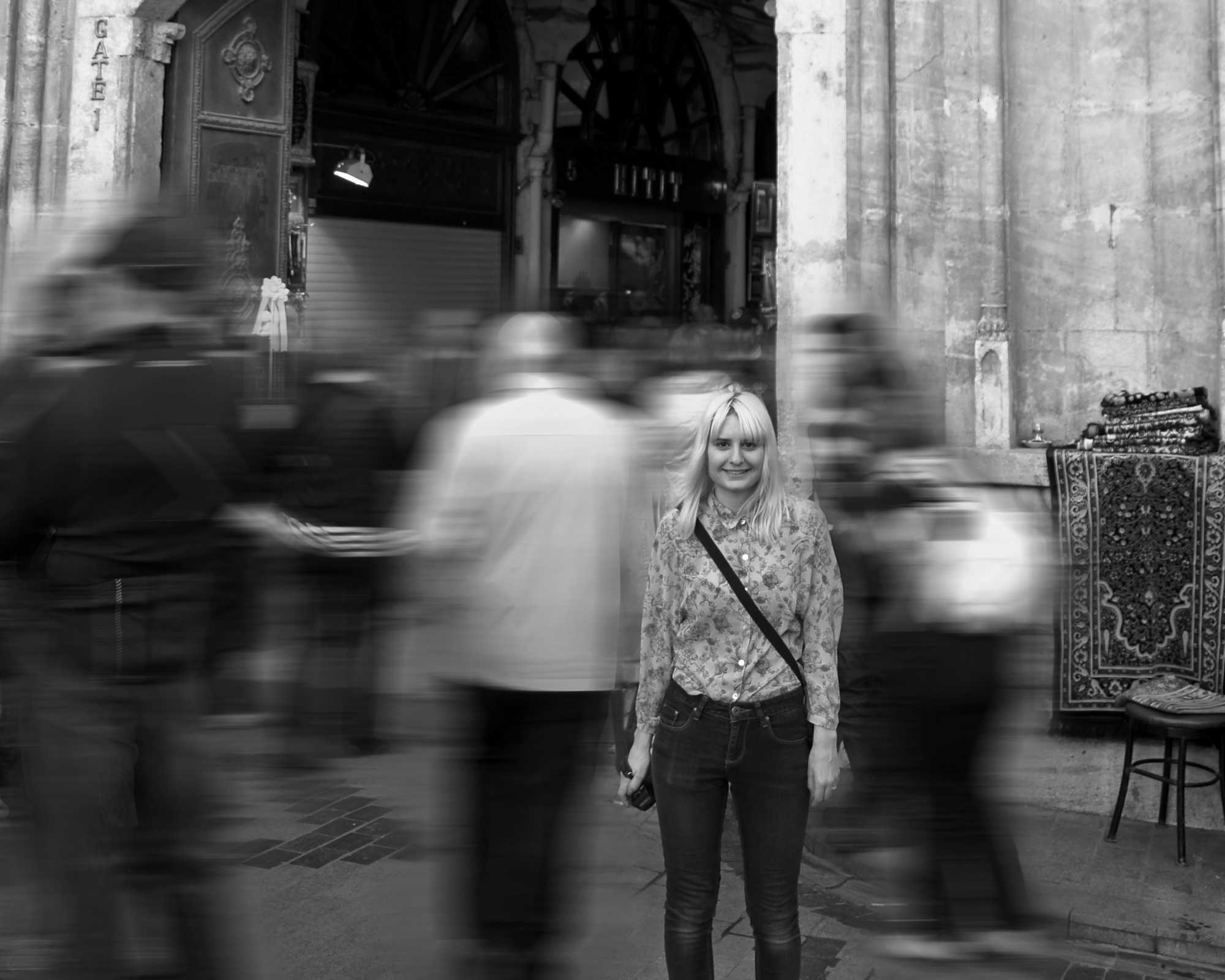 Lisa Outside The Grand Bazaar