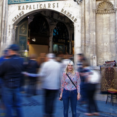 Lisa Outside The Grand Bazaar