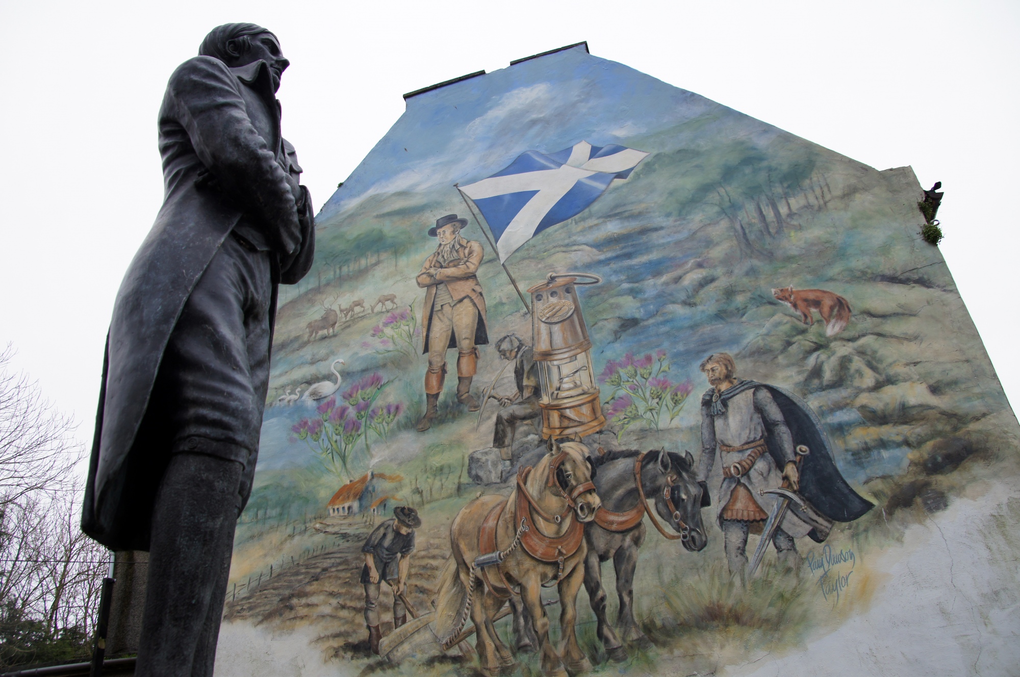 Mural in New Cumnock