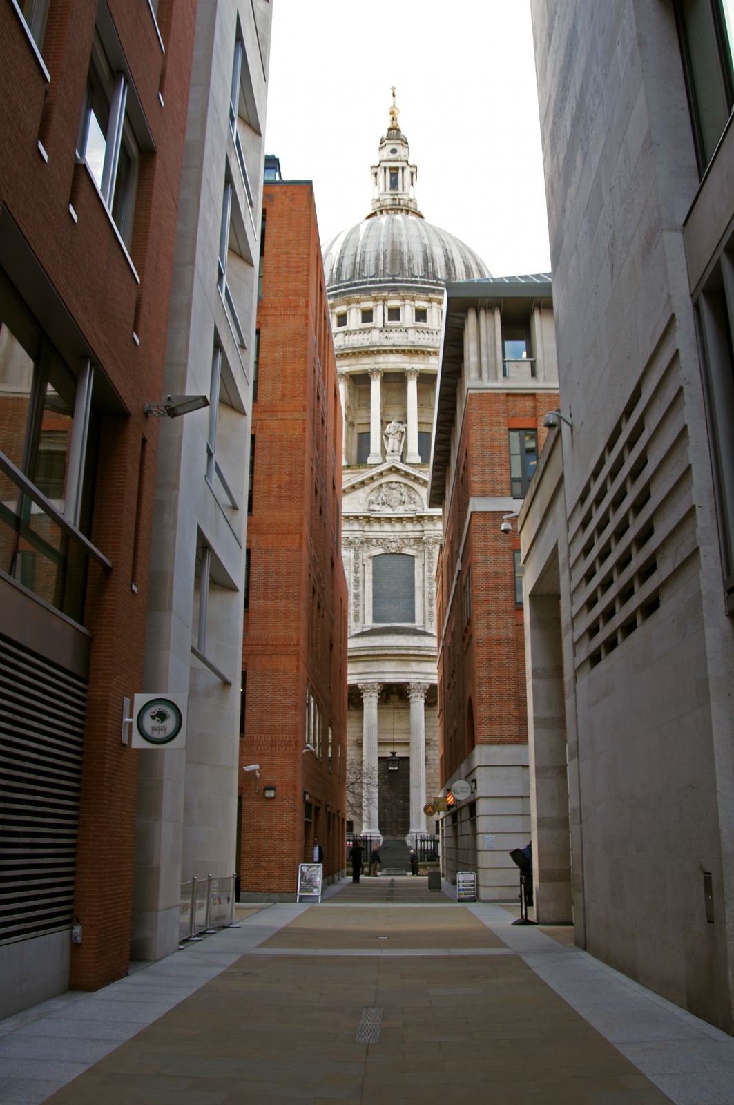 St Paul's Cathedral Through Buildings