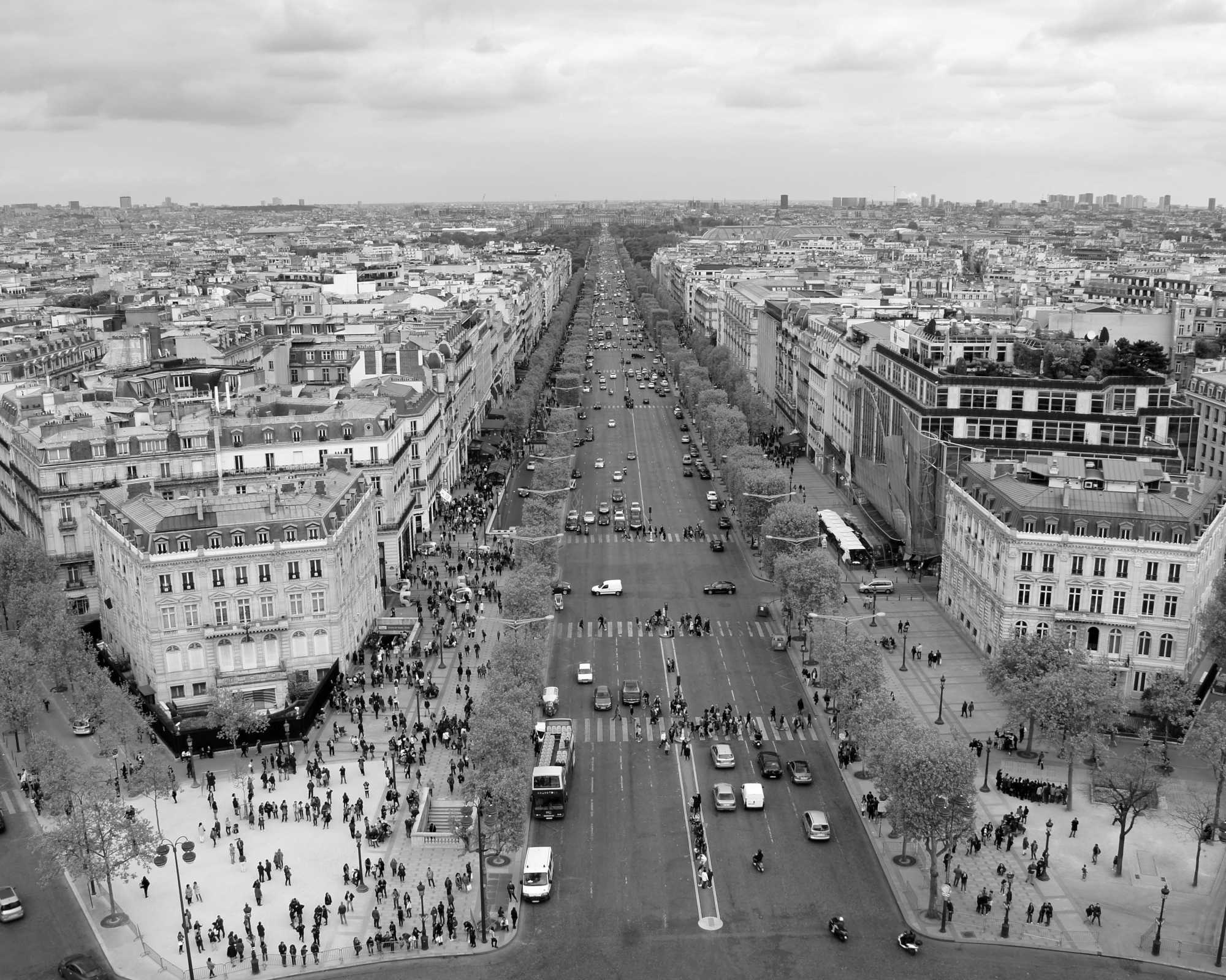 View from Arc de Triomphe